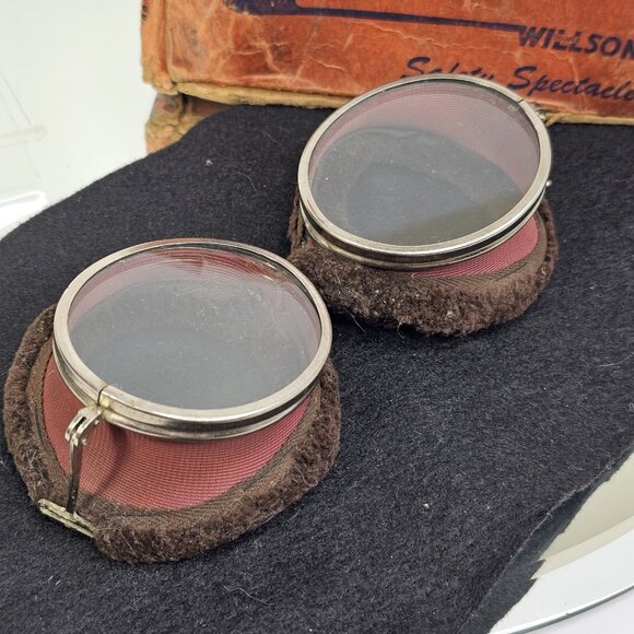 Willson D81 Safety Goggles Glasses With Box NOS Steampunk Motorcycle - Picture 7 of 16
